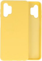 Lunso - Softcase hoes - Geschikt voor Samsung Galaxy A32 - Geel
