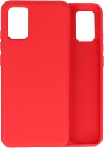 Lunso - Softcase hoes -  Samsung Galaxy A02s  - Rood