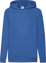 Fruit Of The Loom Kinderen Unisex Lichtgewicht Sweatshirt Met Capuchon / Hoodie (Royaal Blauw)