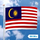 Vlag Maleisie 200x300cm - Glanspoly