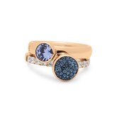Melano Twisted Make The Statement ring set - dames - rosekleurig - maat 58