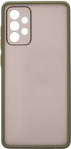 Shop4 - Samsung Galaxy A72 Hoesje - Bumper Back Case Groen