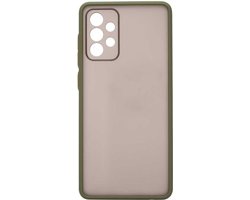 Shop4 - Geschikt voor Samsung Galaxy A72 Hoesje - Bumper Back Case Groen