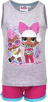 LOL Surprise pyjama / shortama - roze/grijs - maat 116 (6 jaar)