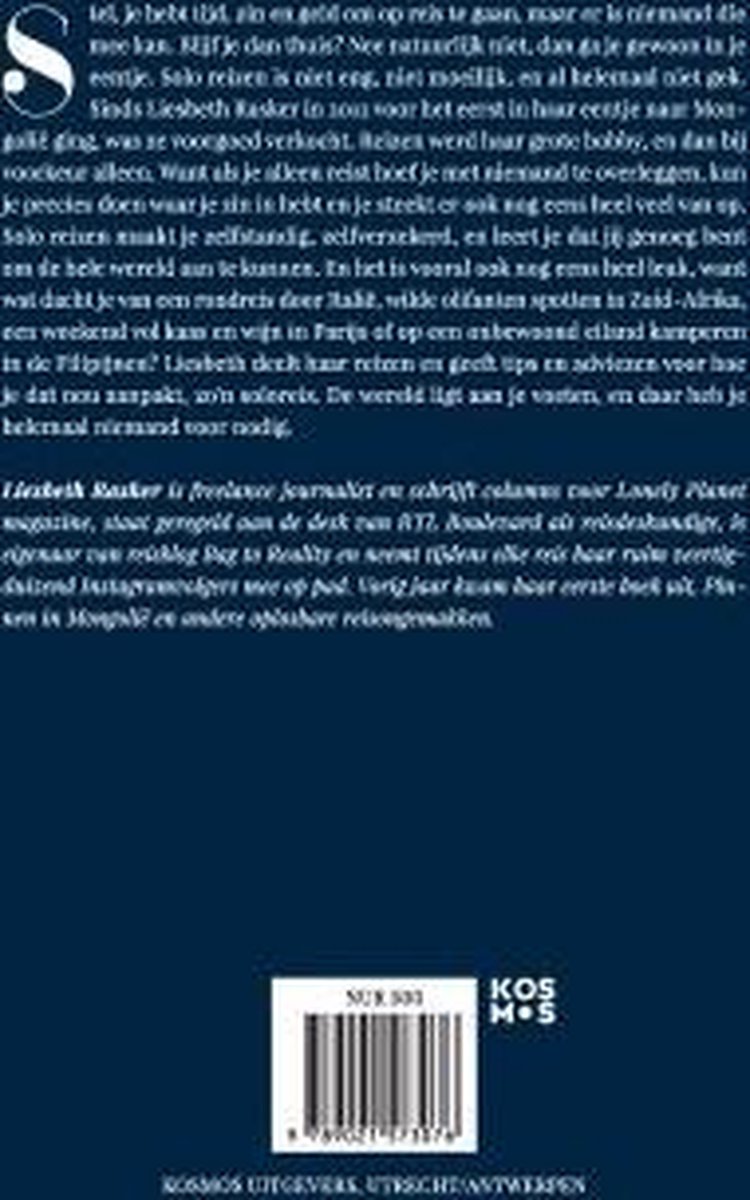 Solo reizen - back cover