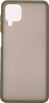 Shop4 - Samsung Galaxy A12 Hoesje - Bumper Back Case Groen