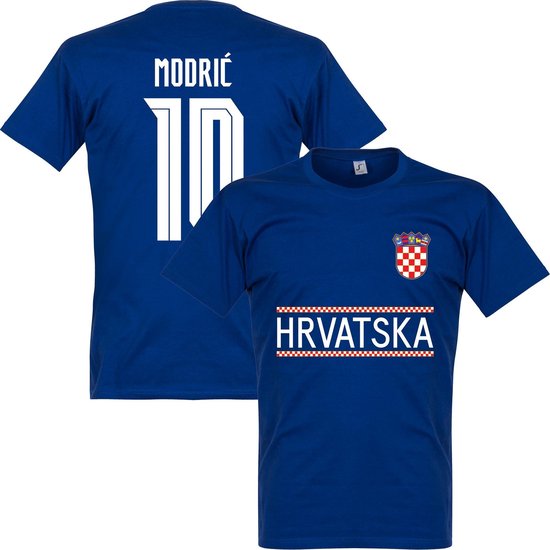 Kroatië Modric Team T-Shirt 2021-2022 - Blauw - XL | bol.com