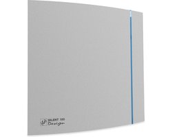 S&P Silent Design 100CRZ  - badkamerventilator - zilver -  Ø 100mm - met timer
