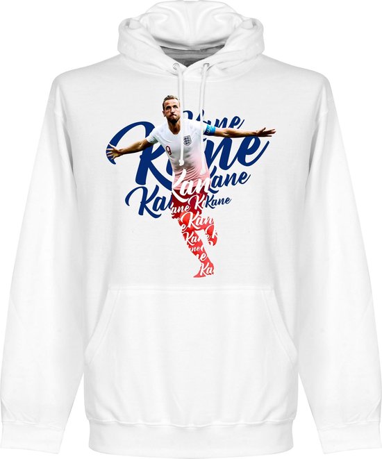 Kane Engeland Script Hoodie - Wit - Kinderen - 116