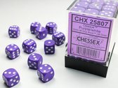 Chessex 36-Die Set Opaque 12mm - Violet/ White
