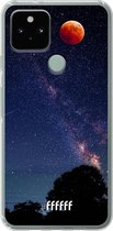 6F hoesje - geschikt voor Google Pixel 5 -  Transparant TPU Case - Full Moon #ffffff