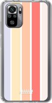 6F hoesje - geschikt voor Xiaomi Redmi Note 10S -  Transparant TPU Case - Vertical Pastel Party #ffffff