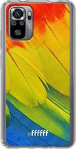 6F hoesje - geschikt voor Xiaomi Redmi Note 10S -  Transparant TPU Case - Macaw Hues #ffffff