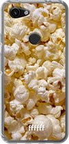 6F hoesje - geschikt voor Google Pixel 3a -  Transparant TPU Case - Popcorn #ffffff