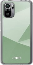 6F hoesje - geschikt voor Xiaomi Redmi Note 10S -  Transparant TPU Case - Fresh Geometric #ffffff