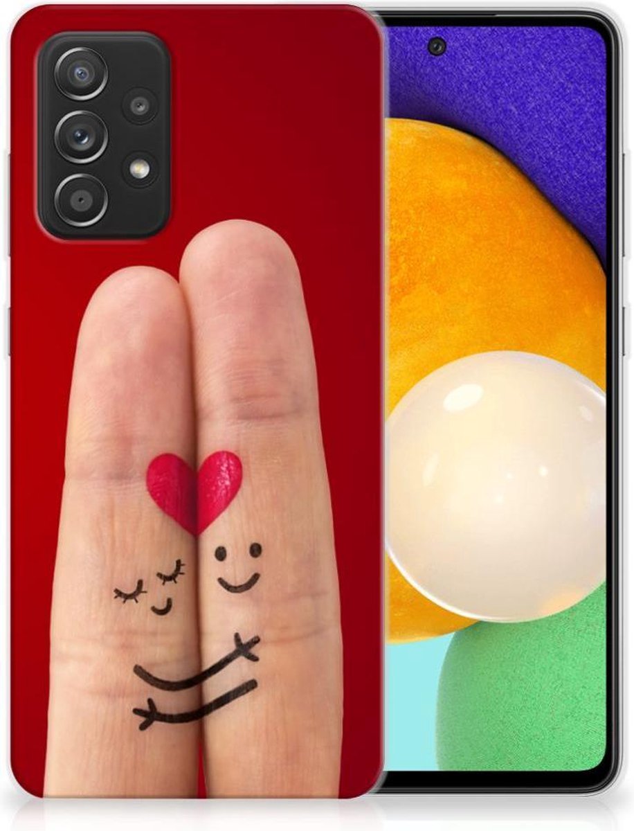 Samsung Galaxy A52 (5G/4G) Silicone Back Cover Liefde - Origineel Romantisch Cadeau