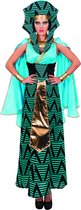 Wilbers - Egypte Kostuum - Egyptische Aida ( Zonder Hoed) Gizeh - Vrouw - blauw - Maat 42 - Carnavalskleding - Verkleedkleding