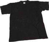 T-shirts, B: 44 cm, afm 12-14 jaar, ronde hals, zwart, 1 stuk