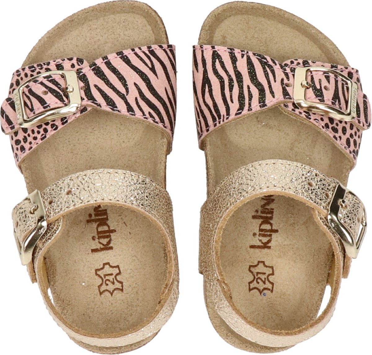 Kipling Rikilu sandalen goud - Maat 24
