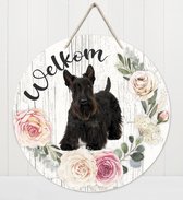 Welkom - Schotse Terriër | Muurdecoratie - Bordje Hond