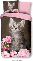 Bettwasche Cat 135x200+1-80x80 flanel kids nr.7021 multi