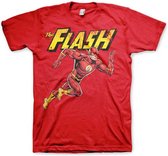DC Comics The Flash Heren Tshirt -L- Running Rood