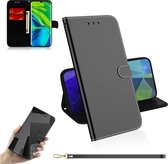Voor Xiaomi Mi Note10 Pro Lmitated Mirror Surface Horizontal Flip Leather Case met houder & kaartsleuven & Wallet & Lanyard (zwart)