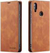 For Xiaomi Redmi Note 7 Forwenw Dream Series Oil Edge Strong Magnetism Horizontal Flip Leather Case with Holder & Card Slots & Wallet & Photo Frame (Brown)