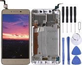 Lcd-scherm en digitizer volledige montage met frame voor Lenovo Vibe K5 A6020A40 (goud)