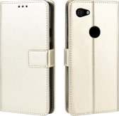 Retro Crazy Horse Texture Horizontal Flip Leather Case voor Google Pixel 3XL lite, met houder & kaartsleuven & fotolijst (goud)