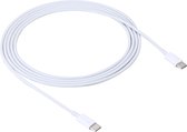 2m 2A USB-C / Type-C 3.1 Male naar USB-C / Type-C 3.1 Male-adapterkabel, voor Galaxy S8 & S8 + / LG G6 / Huawei P10 & P10 Plus / Xiaomi Mi6 & Max 2 en andere smartphones (wit )