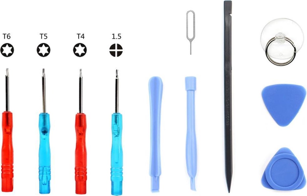 Let op type!! JIAFA JF-8114 11 in 1 reparatie Tool Set voor Sony Smartphones