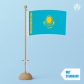 Tafelvlag Kazachstan 10x15cm | met standaard
