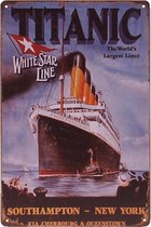 Metalen plaatje - Titanic