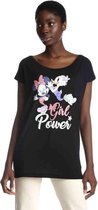 Disney Disney Dames Tshirt -M- Girl Power Zwart
