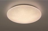 LED Plafondlamp - Iona Ster - 27W - Aanpasbare Kleur - Dimbaar - Afstandsbediening - Sterlicht - Rond - Mat Wit - Kunststof