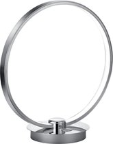 LED Tafellamp - Iona Danilo - 12W - Warm Wit 3000K - Dimbaar - Rond - Mat Chroom - Aluminium
