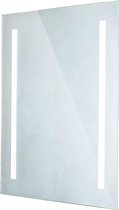 LED Badkamerspiegel - Nivra Mirron - 50x70cm - Rechthoek - Anti Condens - Touch Schakelaar - Aanpasbare Kleur CCT