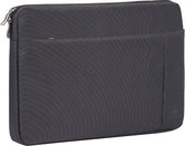 Rivacase Central Katoen Sleeve Geschikt voor Laptop 13.3 inch  - Zwart