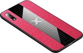 Voor Huawei Honor 9X XINLI stiksels Textue schokbestendig TPU beschermhoes (rood)