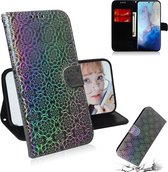 Voor Galaxy S20 Effen Hyun Color Magnetic Attraction Horizontaal Flip Leren Case met Lanyard, Support Holder & Card Slot & Wallet (Zilver)