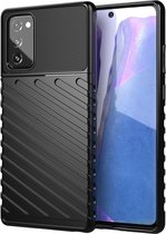 Voor Samsung Galaxy Note 20 Thunderbolt schokbestendige TPU beschermende zachte hoes (zwart)