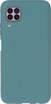 Voor Huawei Nova 6SE / P40 Lite / Nova 7i effen kleur mat TPU telefoonhoes (lichtblauw)