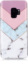 Voor Galaxy S9 gekleurd tekenpatroon IMD-afwerking Soft TPU beschermhoes (driekleur)