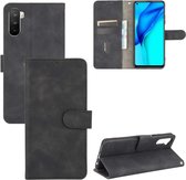 Voor Huawei Maimang 9 / Mate 40 Lite Effen Kleur Huidgevoel Magnetische Gesp Horizontale Flip Kalf Textuur PU Lederen Case met Houder & Kaartsleuven & Portemonnee (Zwart)