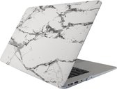 Apple MacBook Pro 13 (2008-2012) Case - Mobigear - Marmer Serie - Hardcover - Wit - Apple MacBook Pro 13 (2008-2012) Cover