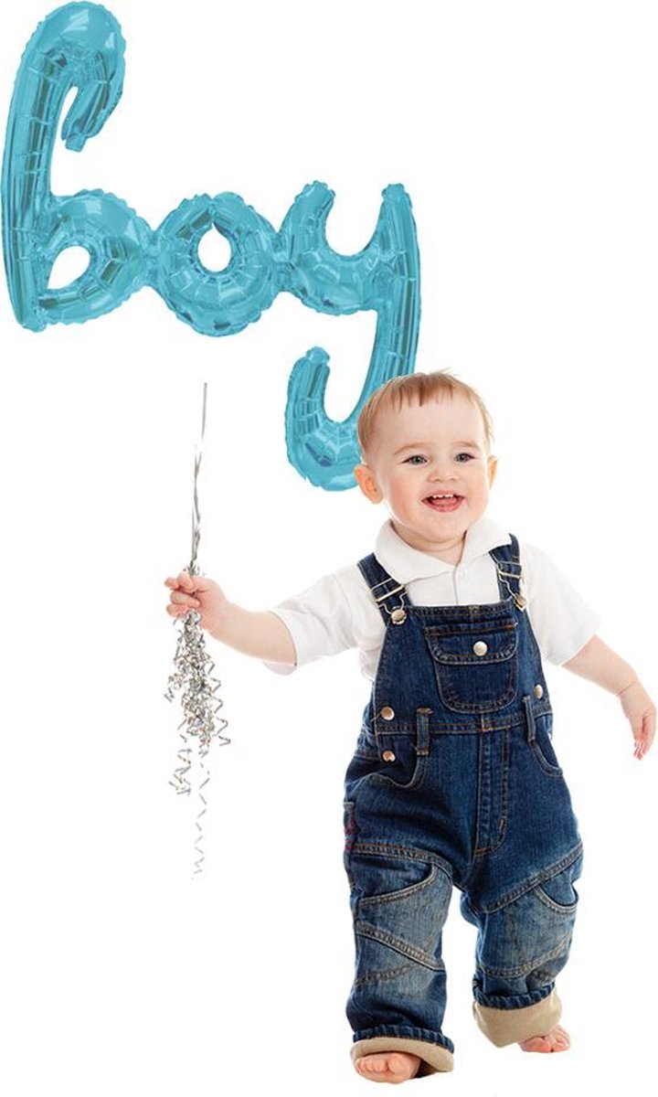 Folieballon Boy blauw 91cm