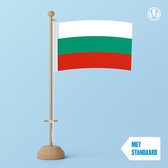 Tafelvlag Bulgarije 10x15cm | met standaard