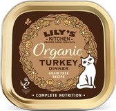 Lily's kitchen cat organic turkey dinner - 19x85 gr - 1 stuks