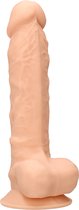 Silicone Dildo With Balls - Flesh - 22,8 cm